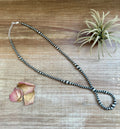 17 inch graduated Sterling Silver Pearls necklace hoop