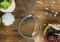 Sterling Silver & Turquoise Heishi Necklace – 16.5” with 6mm Sterling Pearls
