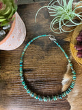 Sterling Silver Saucer Necklace  19 inch  5 mm Rondelle Beads