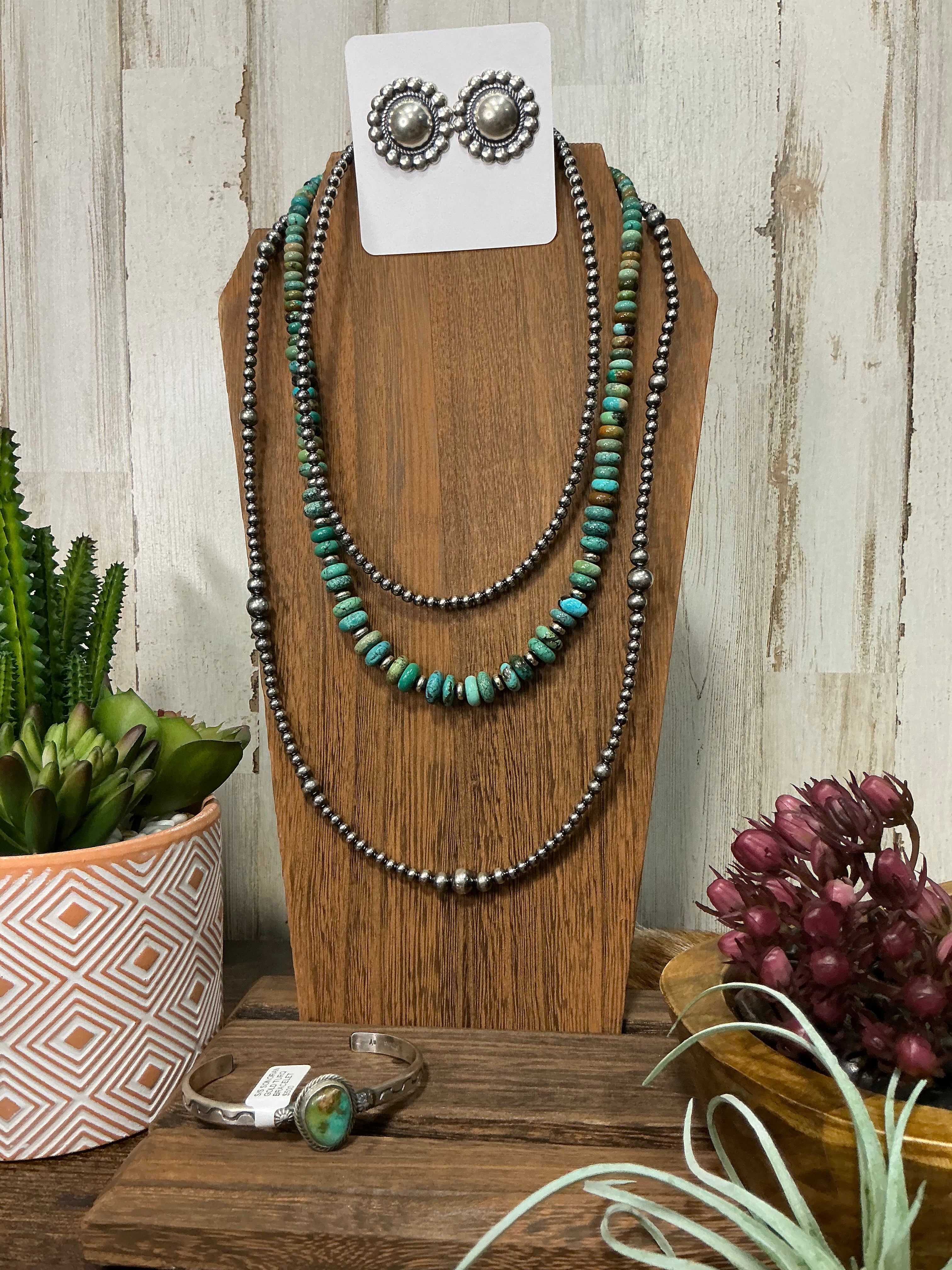 22 inch Sterling Silver Pearls Graduated Necklace