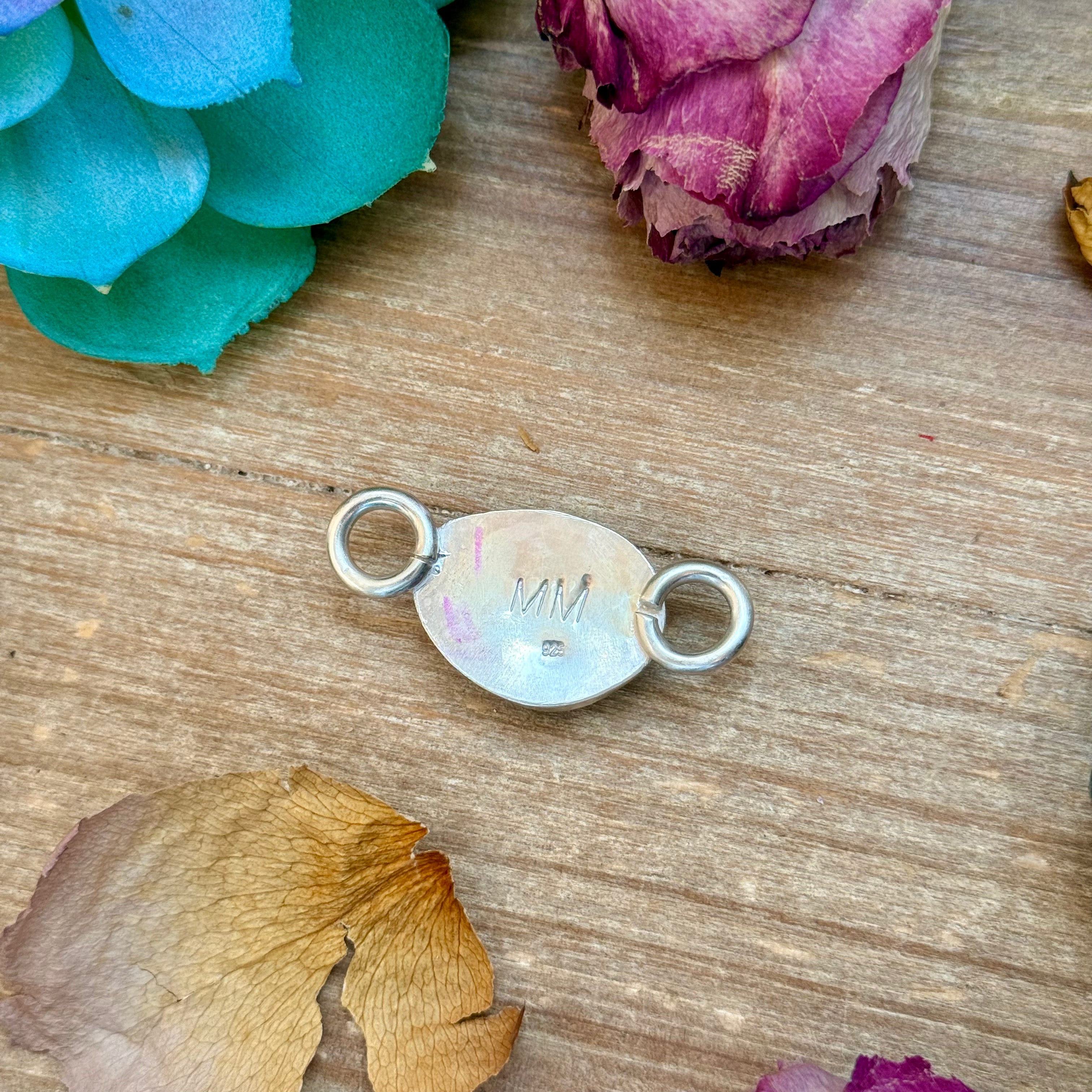 Twilly Scarf Accessory with Real Turquoise & Sterling – Made by The Bijoux FAB