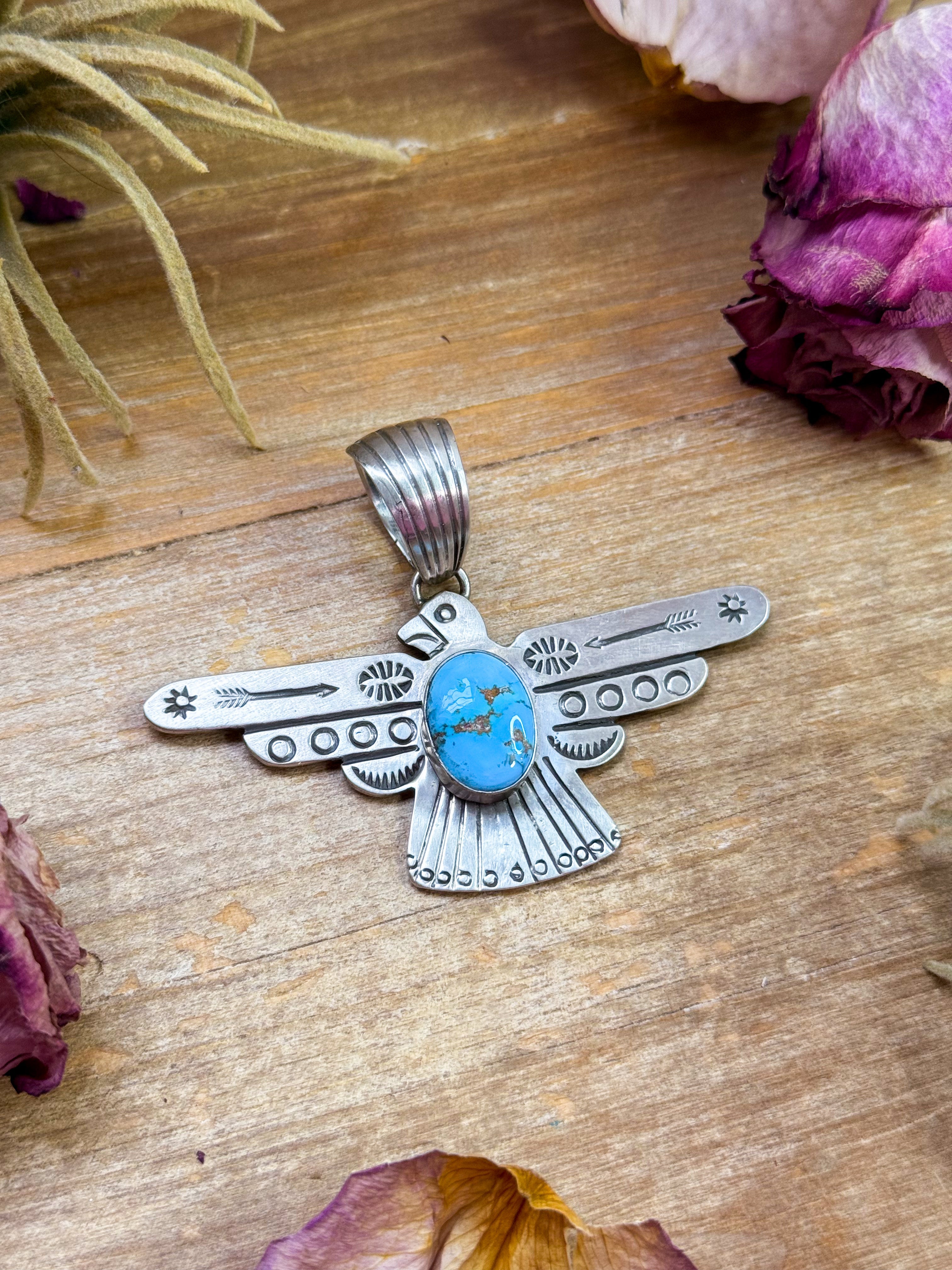 Sterling Silver Thunderbird Pendant